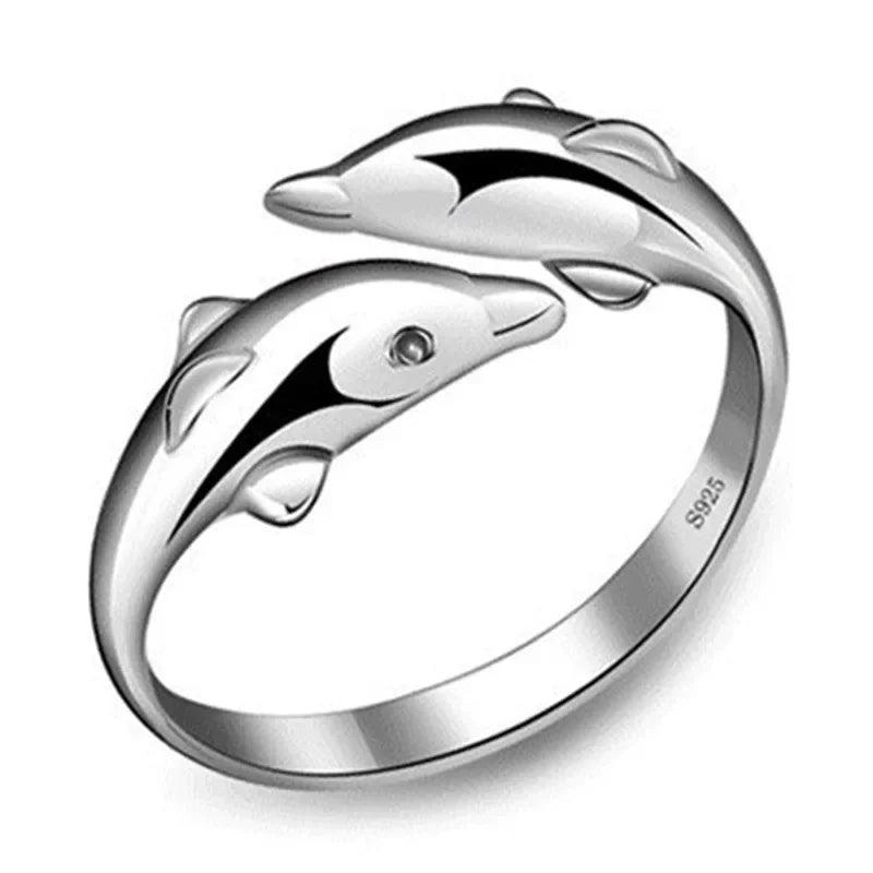 Sterling Silver Dolphin Jewelry Box