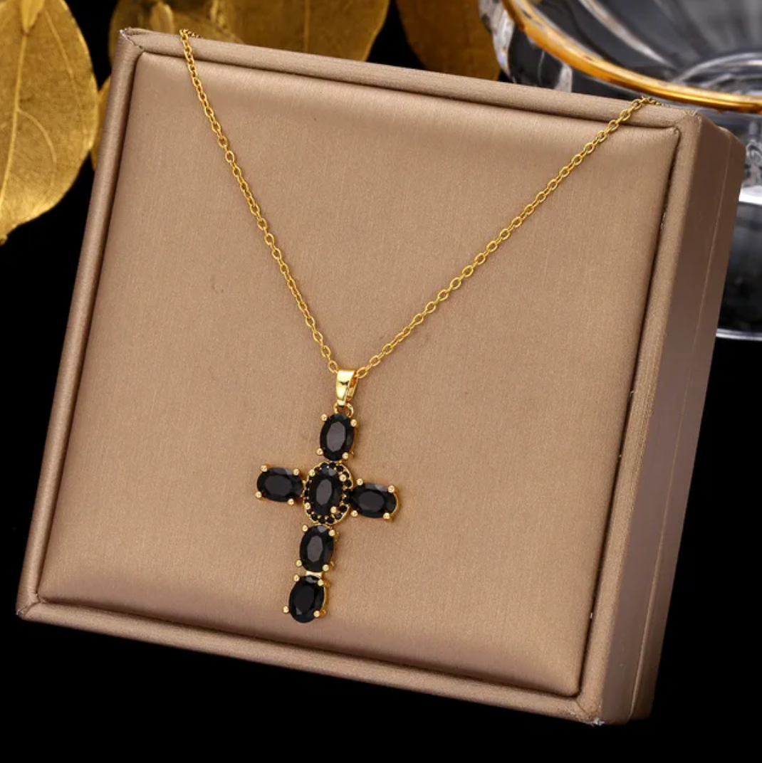 18-carat gold-plated precious flower earrings