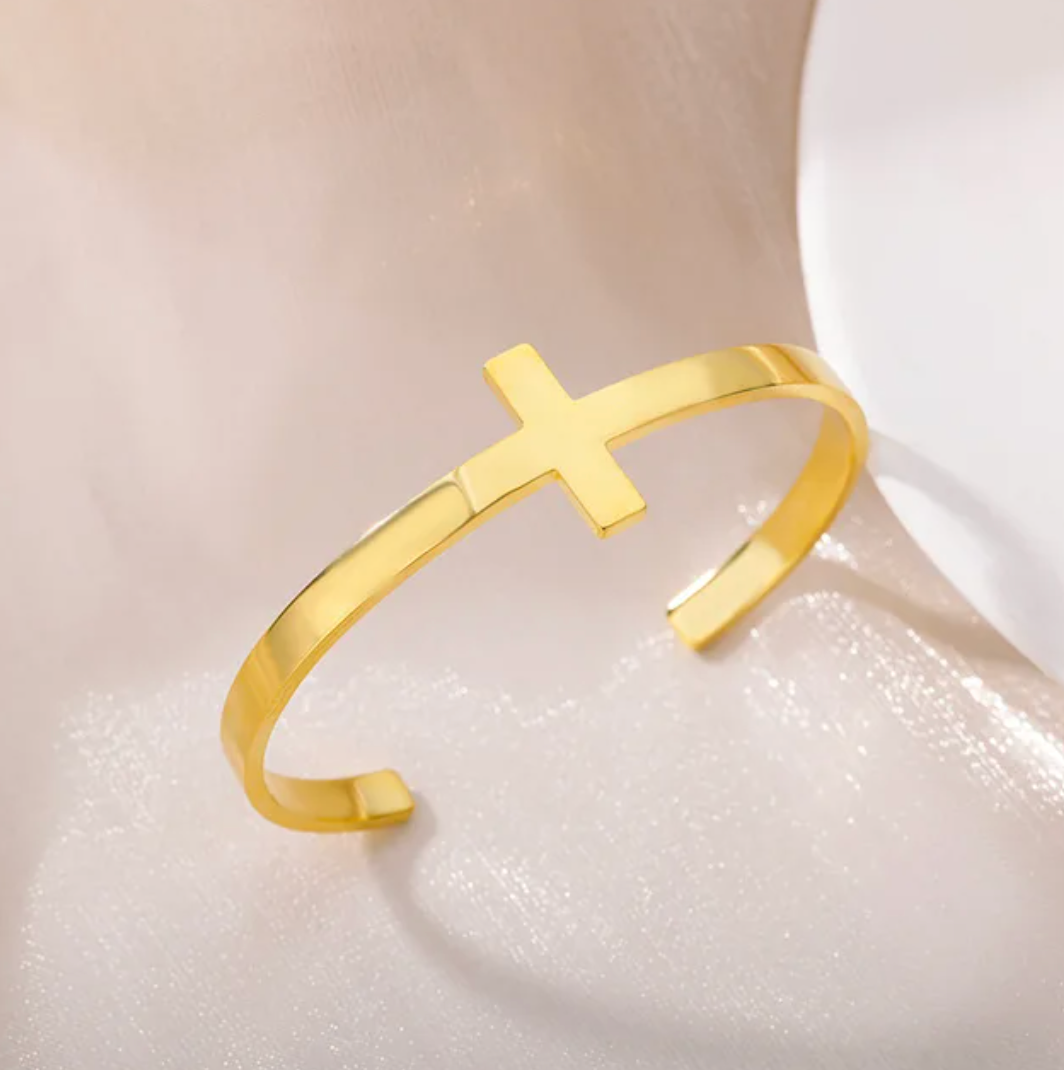 18-carat gold-plated large circle ring