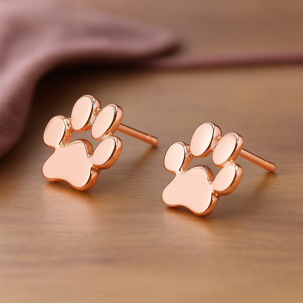 Hypoallergenic Paw Earrings – Stainless Steel