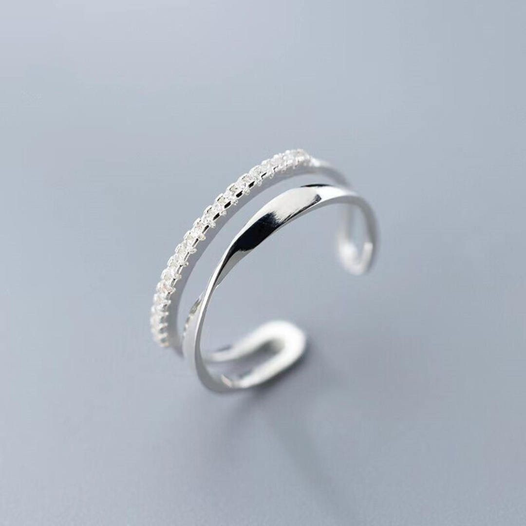 Adjustable 925 silver ring