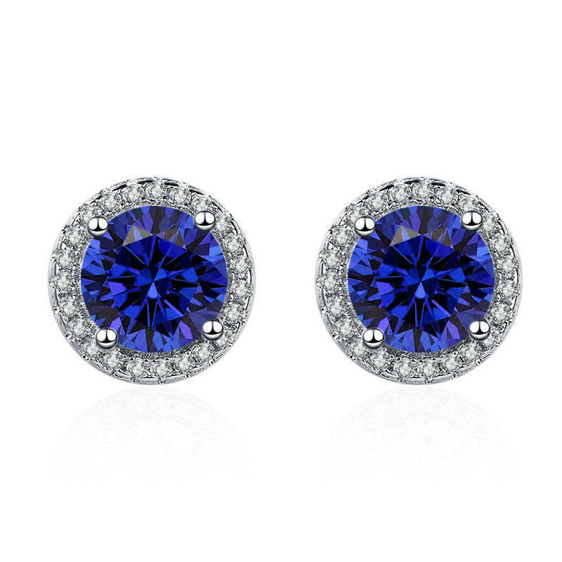 Aurielle Solwyn Blue Set | White Gold
