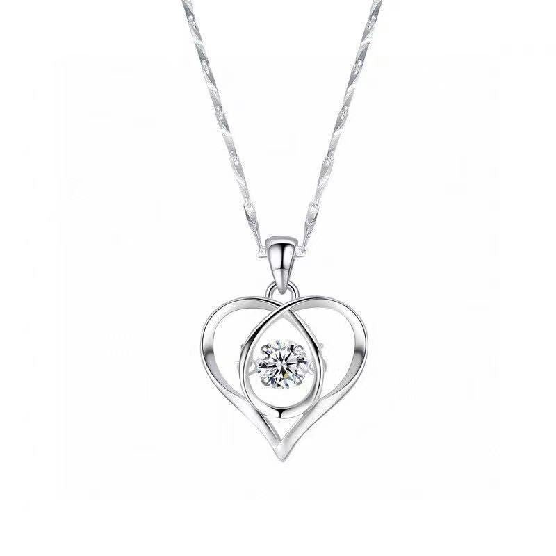Enmity zirconia heart necklace