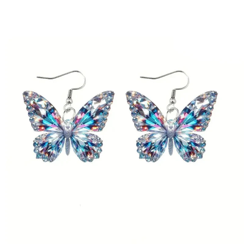 Sparkling Butterfly Tomettes Earrings