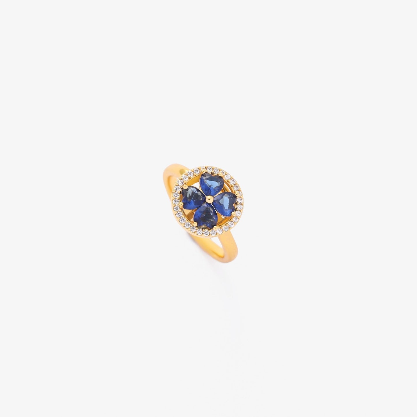 Brilliant Sun Sapphire Spinner Ring | Gold
