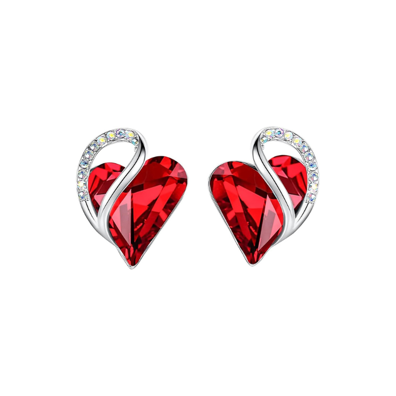 Classic Ruby Halo Necklace | White Gold