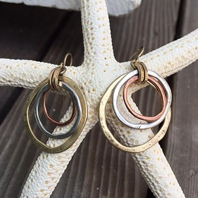 Vintage gold and silver earrings