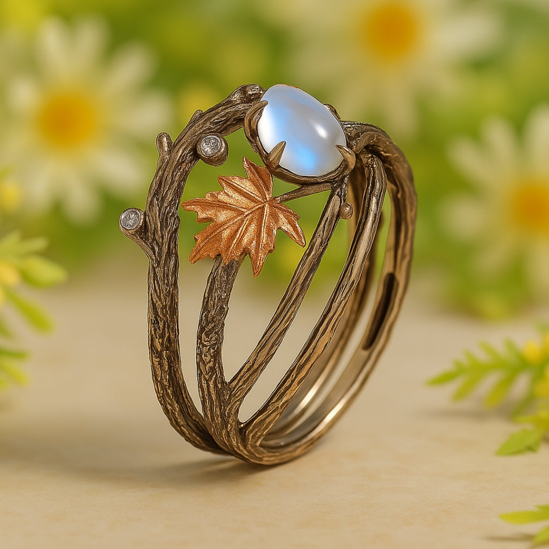 Shining Zirconia Butterfly Nature Ring
