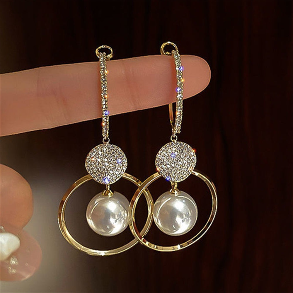 Handmade hanging pearl earrings, special edition