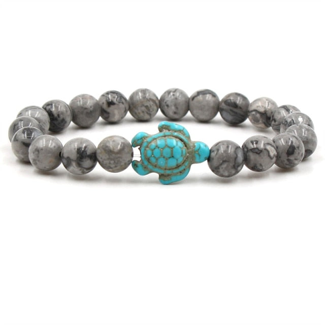 Unique Natural Stone Pearl Turtle Bracelets