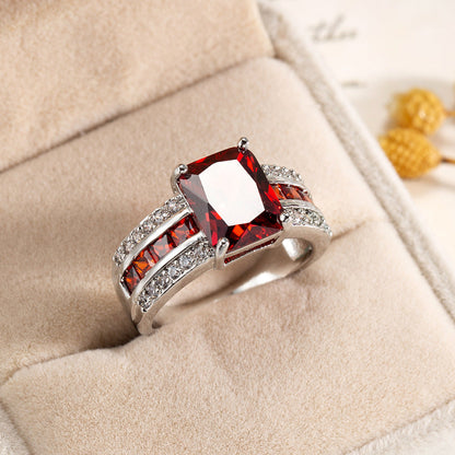Ruby Round Stud Earrings | Gold