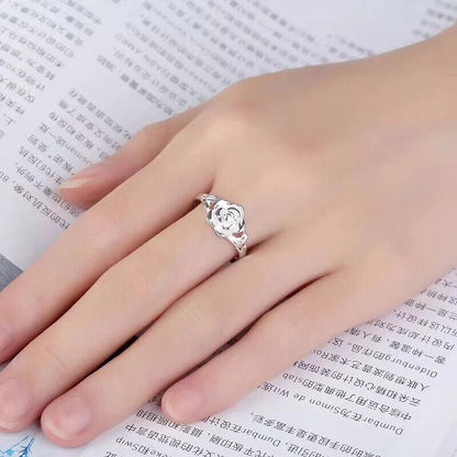 Purity ivory rose ring