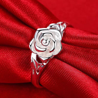 Purity ivory rose ring