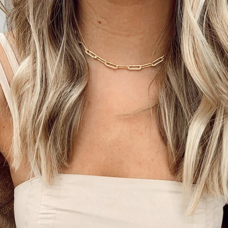 Elegant Archen Chain Necklace | Gold