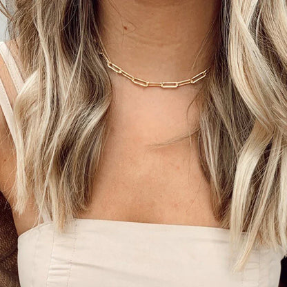 Elegant Archen Chain Necklace | Gold