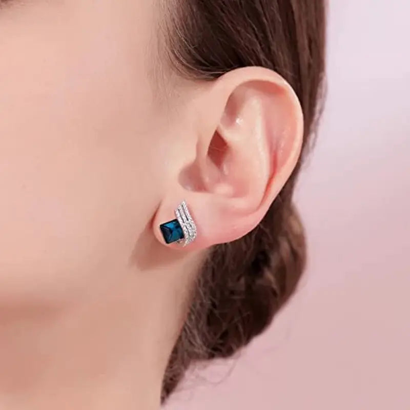 Royal Midnight Drop Earrings | Gold