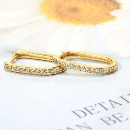 Sirius golden U-shaped earrings