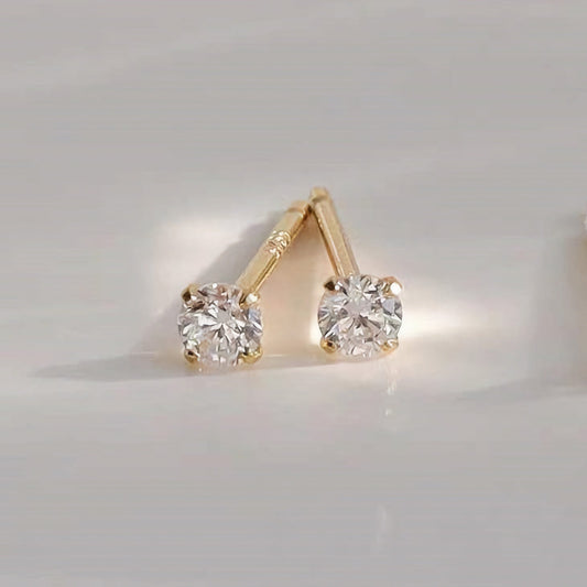 Zeke small golden earrings