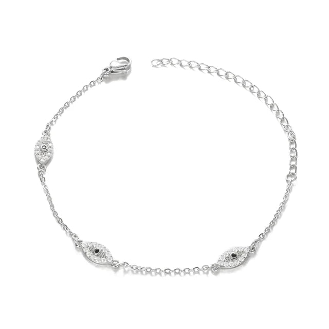 Evil Eye Bracelet with diamonds