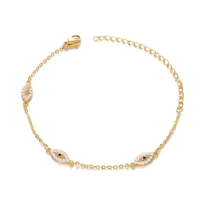 Evil Eye Bracelet with diamonds