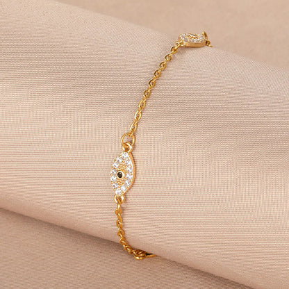 Evil Eye Bracelet with diamonds