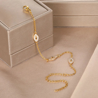 Evil Eye Bracelet with diamonds