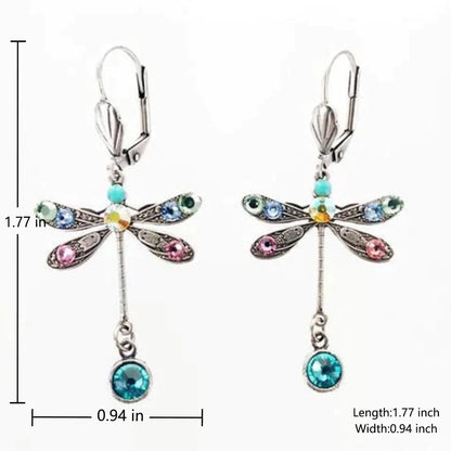 Elegant Sculpted Dragonfly Earrings