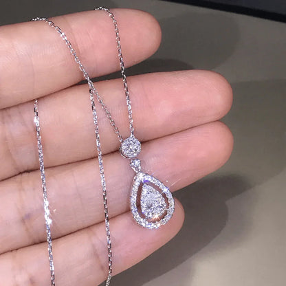 Charlotte teardrop pendant necklace
