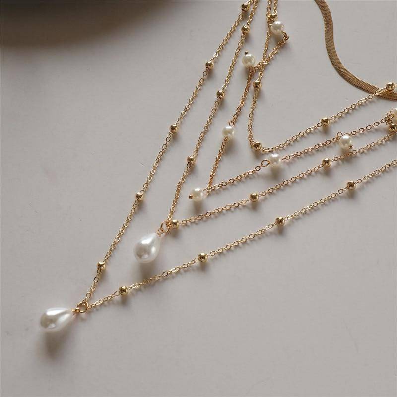 Amelie layered pearl necklace