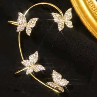 Butterfly Garden crescent earrings