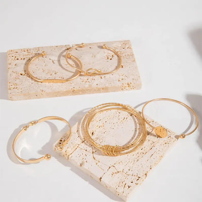 Elegance Bow Knot Bracelet Set | Gold