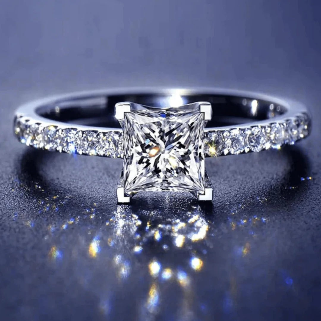 Calliope princess cut ring