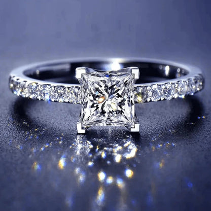 Calliope princess cut ring