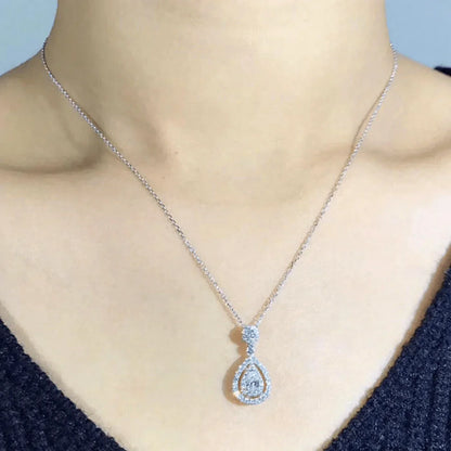 Charlotte teardrop pendant necklace