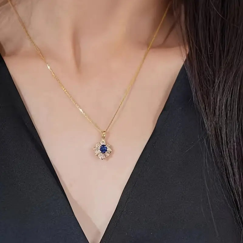 Nadine Sapphire Earrings | Gold