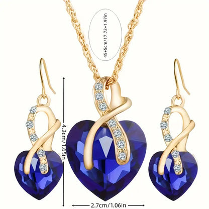 Classic Mermaid Elegance Jewelry Set | White Gold