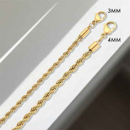 Olivia braided chain necklace