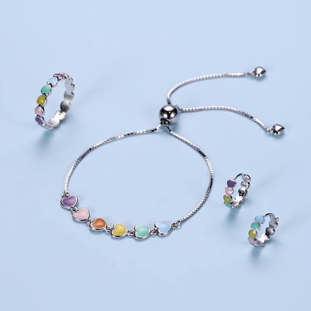 Sterling Silver Paw Print Bracelet – Adjustable Size