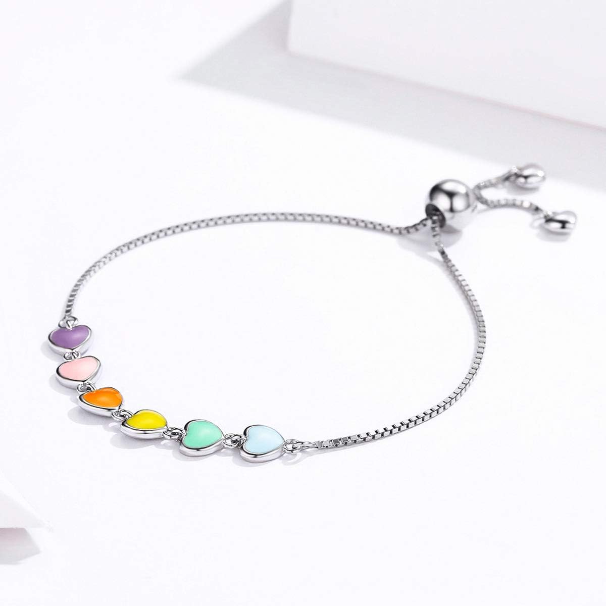 Sterling Silver Paw Print Bracelet – Adjustable Size