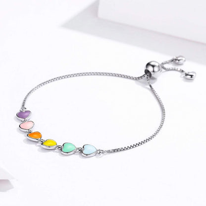 Sterling Silver Paw Print Bracelet – Adjustable Size