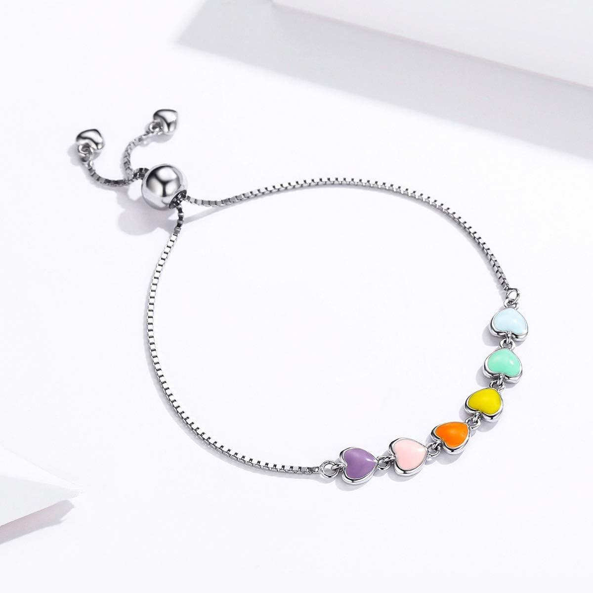 Sterling Silver Paw Print Bracelet – Adjustable Size