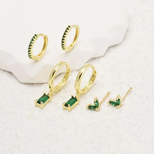 Sylvara Greenveil Jewelry Set | White Gold