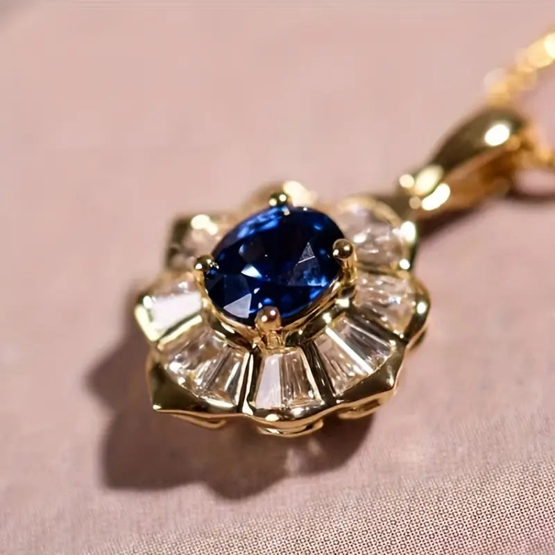 Nadine Sapphire Earrings | Gold