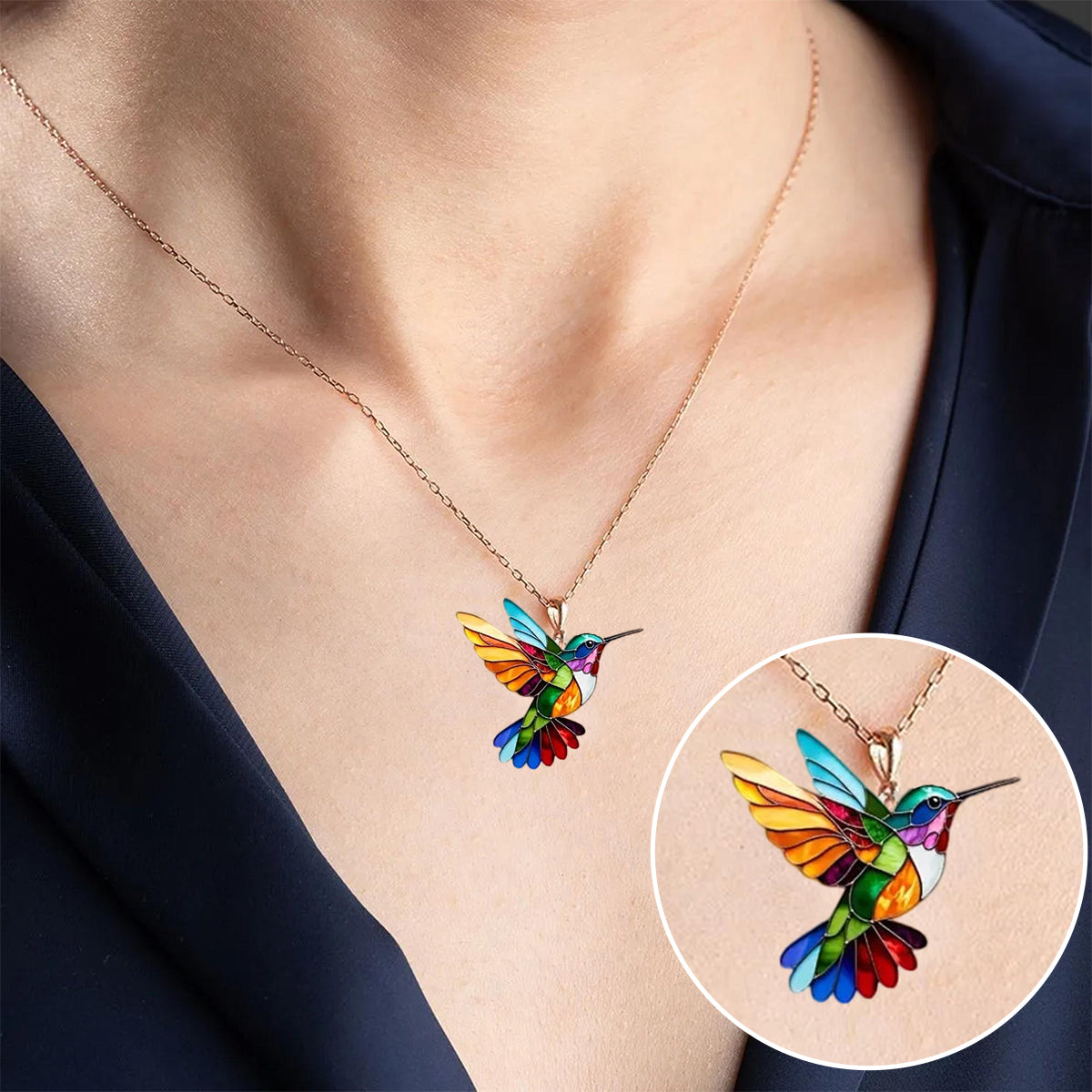 Magnificent Hummingbird Necklace with Free Earrings – Limited Time Offer