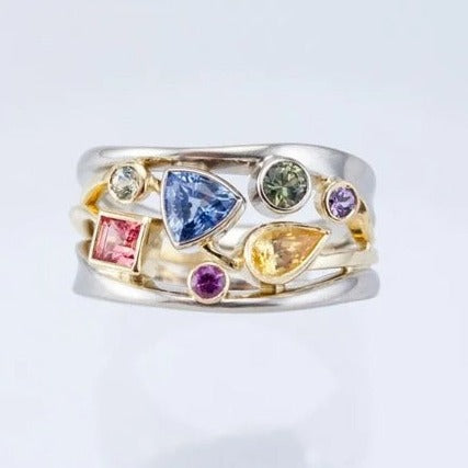Colorful Zirconia Vintage Ring