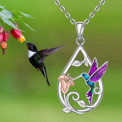 Magnificent Hummingbird Necklace for Women with Free Earrings