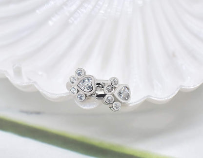 Paw Huggie Tomettes with Sparkling Zirconia
