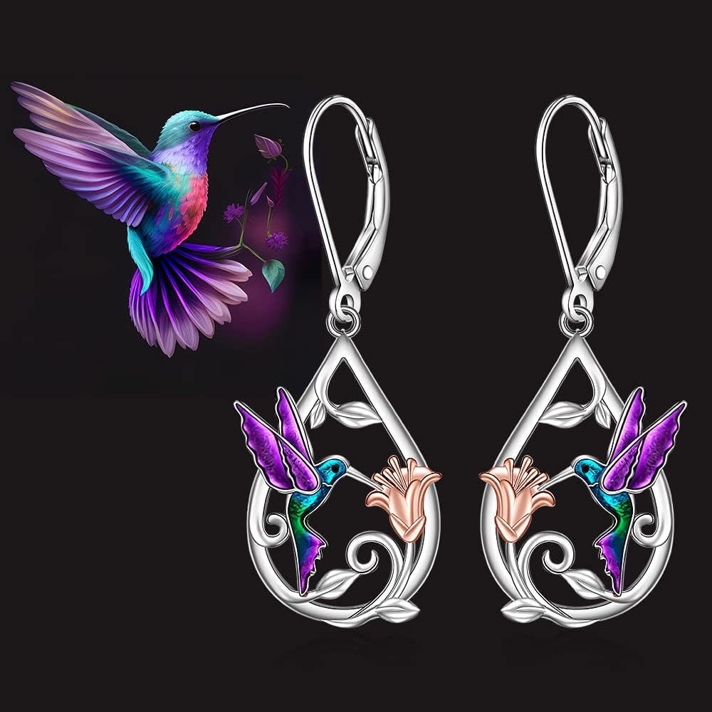 Magnificent Hummingbird Necklace for Women with Free Earrings