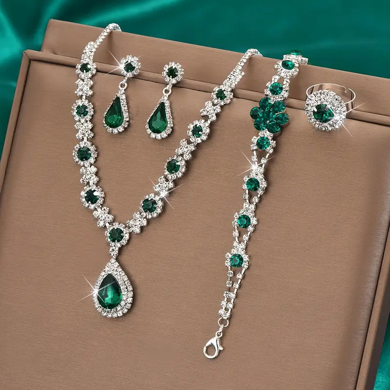 Nadine Emerald Earrings | Gold