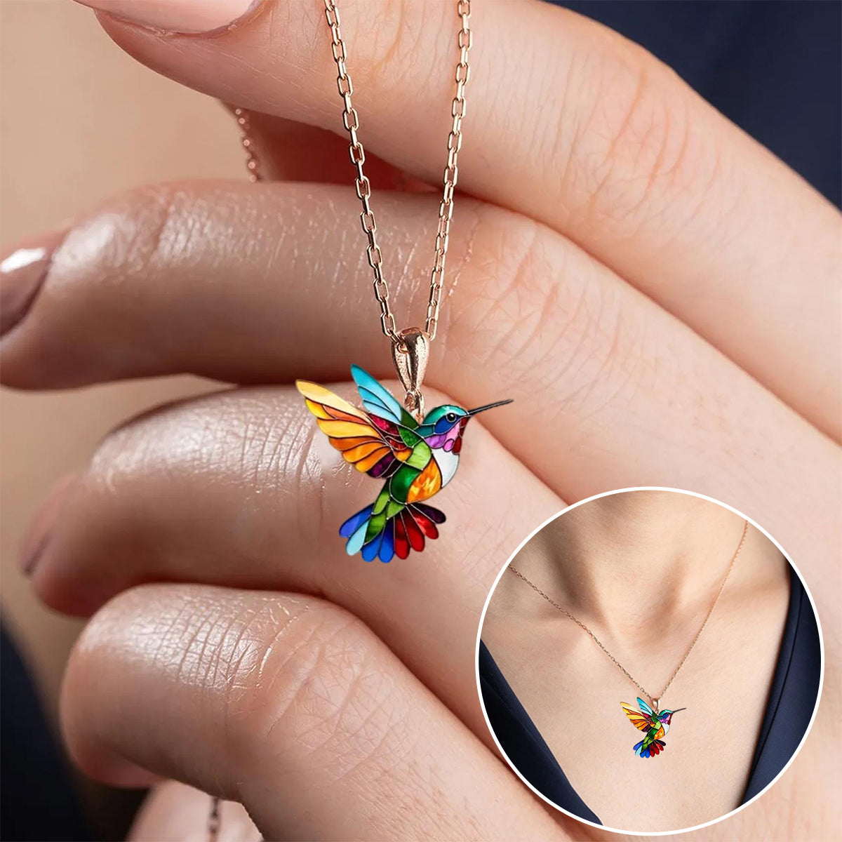 Magnificent Hummingbird Necklace with Free Earrings – Limited Time Offer